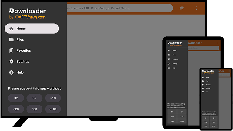 Downloader by AFTVnews for installing Sportzfy on compatible TV devices
