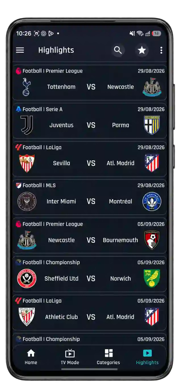 Watch Match Highlights